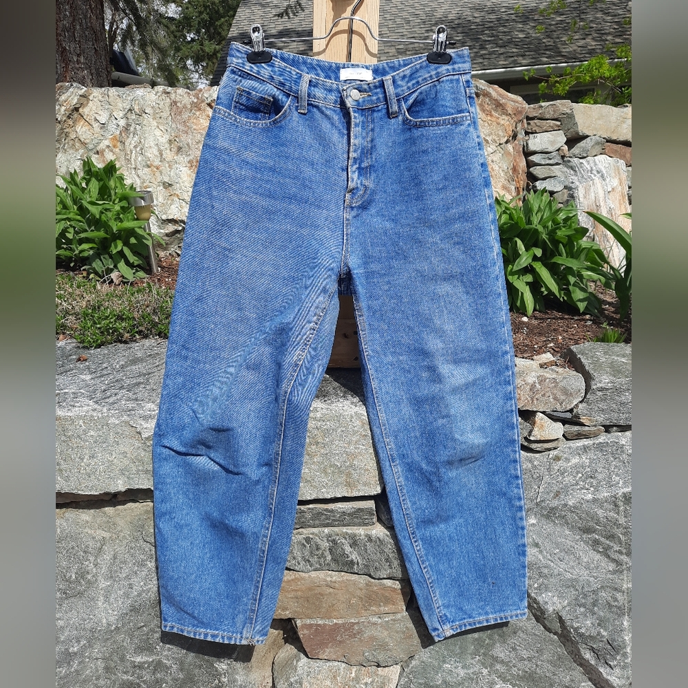OAK + FORT Blue Relaxed Jeans